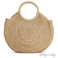 thumbnail image 1 of CHOK Riveria Straw Basket Purse - Straw Handbag, 1 of 2
