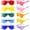 Round, variant on 10/20 Pack Star/Heart Shape/Round/Butterfly/Cat Eye/Rectangle/Fire Rimless Tinted Party Sunglasses Color Glasses Fire