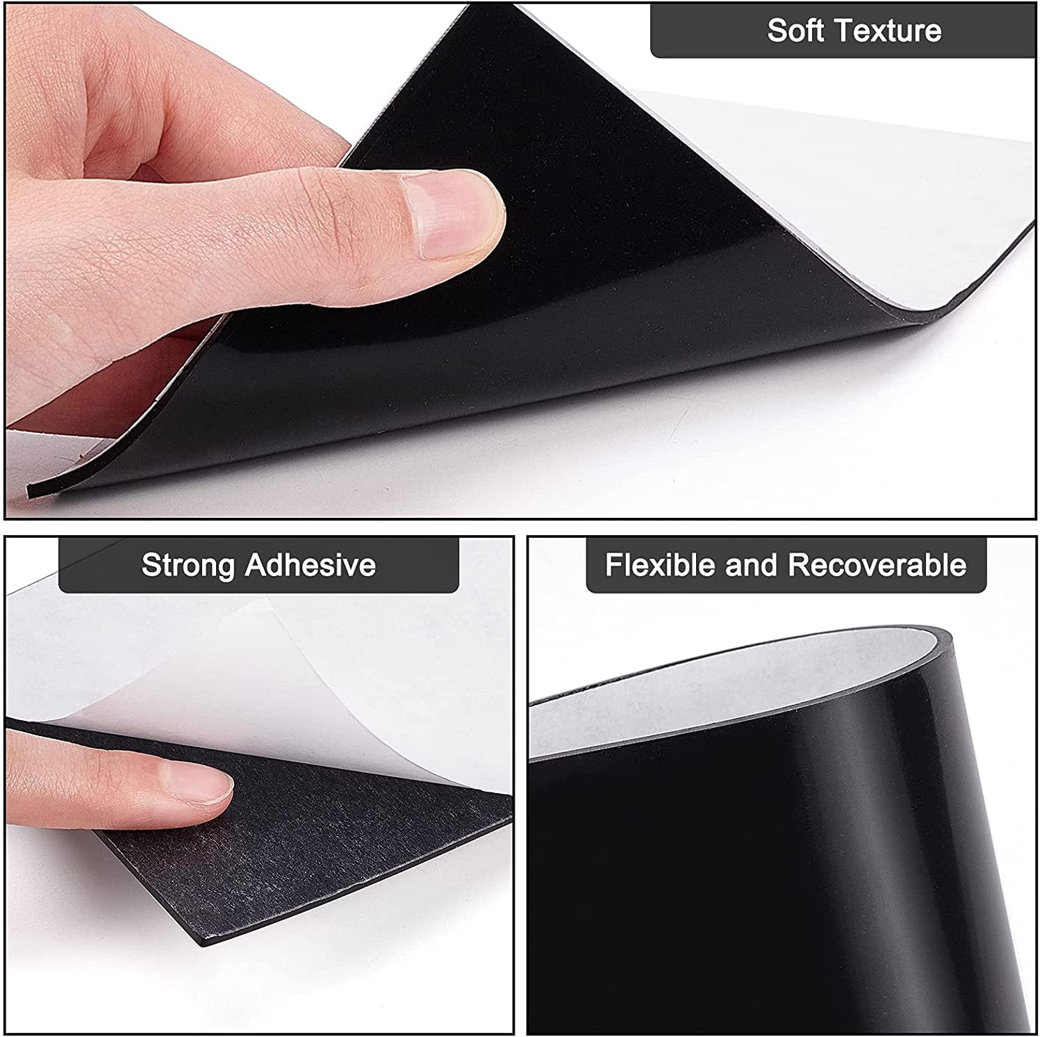 4PCS Adhesive Silicone Sheet 11.8x8.2 Inch Black Nonslip Silicone Rubber Pad A4 Size 1mm Thick for Gaskets DIY Material Supports Leveling Sealing Bumpers Protection Abrasion Flooring DIYDIY