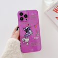 thumbnail image 1 of Funda de teléfono ins Fluorescence Sport marca etiqueta blanca para iPhone 14 13 12 11 Pro X XS MAX XR 7 8Plus funda de silicona suave transparente Capa Tan Jianjun unisex, 1 of 2