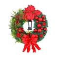thumbnail image 4 of AJKSFHIU 2024 Large Christmas Oil Lights Wreaths for Front Door,Artificial Lighted Christmas Wreath with Bow,Ribbon Red Christmas Front Door Wreath with Christmas Ball,Christmas Garland Home Decor, 4 of 7