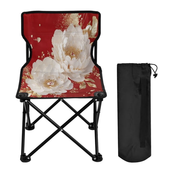 BZSMCE Camping Chairs Modern Golden Elegance Pattern Folding chair