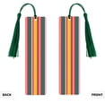 thumbnail image 2 of Kdxio Vertical Stripes Print Metal Tassel Bookmarks,Perfect Gift for Art Lovers and Bookworms Metal Bookmarks for Women, 2 of 8