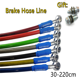 thumbnail image 2 of Manguera de freno trenzada para motocicleta, cable de acero para freno, tubo banjo hidráulico de 300 mm a 2200 mm, universal para carreras de motocicletas, 2 of 4