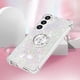 thumbnail image 5 of Funda para Samsung Galaxy S24 Plus 5G con Brillo Líquido Flotante, Purpurina, Parachoques y Anillo Giratorio Soporte, 5 of 5