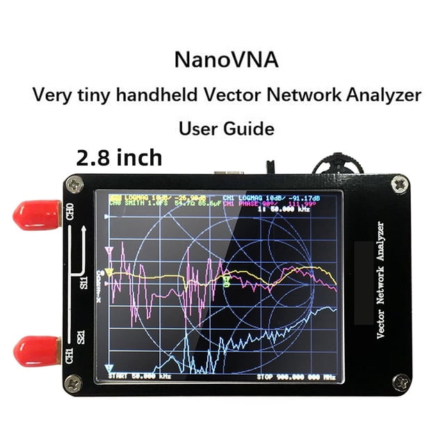 VNA-F V2 LCD Display Vector Network Analyzer 4.3 Inch IPS Spectrum Analyzer S-A-A-2 Antenna Analyzer Short Wave HF VHF UHF ,Multiple Functions
