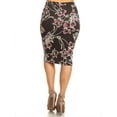thumbnail image 3 of Women's Regular Floral Pattern Print Casual Stretch Fit Pencil Midi Skirt/Made in USA, 3 of 4