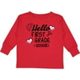 thumbnail image 3 of Inktastic Hello 1st Grade with Hearts and School Supplies Boys or Girls Long Sleeve Toddler T-Shirt, 3 of 5
