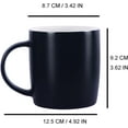 thumbnail image 2 of Black Mug, Novelty Coffee Mugs, Ceramic Cup 330 ML 11.2 OZ, (B, Black), 2 of 15