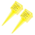 thumbnail image 2 of Moluckfu Accurate Rain Gauge Outdoor Transparent Yellow 2Pcs 5.3X1.9X1.7In, 2 of 6