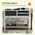 thumbnail image 6 of PawHut Tortoise Habitat with Adjustable Lamp Holder, Storage Shelf, Gray, 6 of 9