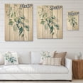 thumbnail image 4 of Designart "The Minimalist Essence of Eucalyptus in Green and White III" Floral Print on Natural Pine Wood, 4 of 5