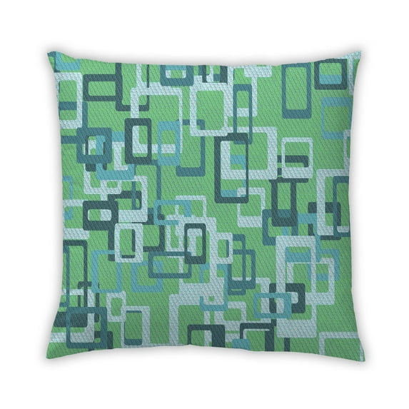 Ahgly Company Outdoor Square Contemporary Throw Pillow, 18 inch by 18 inch