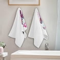 thumbnail image 3 of Easter Rabbit Purple Hand Towels 2 PCS, Kitchen Towel Ultra Soft and Highly Absorbent,Decorative Fingertip Face Towel for Bathroom Hotel, 28.3"x14.4", 3 of 4