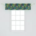 thumbnail image 2 of Ambesonne Leaf Window Valance, Tropical Jungle Pattern, 54" X 12", Multicolor, 2 of 3