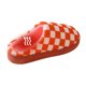thumbnail image 3 of Peludas A Cuadros Zapatos para El Borrosas Checke No Deslizantes Hombres Mujeres Rojo, 3 of 9