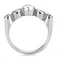 thumbnail image 3 of Luxe Jewelry Designs Women's Stainless Steel Bezel Ring with Cubic Zirconia - Size 5 (Pack of 2), 3 of 4