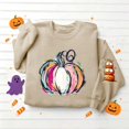 thumbnail image 6 of TKLPEHG Thanksgiving Sweatshirts for Women Fashion Long Sleeve Crewneck Fall Sweatshirt Cute Pumpkin Graphic Tops Casual Loose Fit Pullover (Khaki,S), 6 of 6
