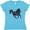 Aqua, variant on Inktastic Beautiful Galloping Black Horse Women's V-Neck T-Shirt