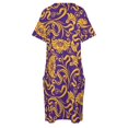 thumbnail image 4 of Baton Rouge-vestido de noche holgado con bolsillo prenda de lujo con flores invertidas para graduación, 4 of 6