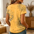 thumbnail image 5 of Sewkxo Womens Summer Tops Short Sleeve Basic Casual V Neck T Shirts Trendy Fashion 2026 Top,Yellow XL, 5 of 5