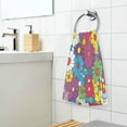 thumbnail image 3 of Yayeee 2 Pack Hand Towels for Bathroom 100% Cotton 16" x 28" Kitchen Towel, Whimsical Floral, 3 of 7