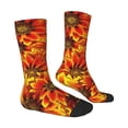 thumbnail image 4 of Yiaed Sunflower4 Print Great elasticity Crew Socks Sports socks for Men and Women, 4 of 5