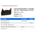 thumbnail image 2 of Front Left Bumper Bellows - Compatible with 1974 - 1989 Porsche 911 3.3L H6 1975 1976 1977 1978 1979 1980 1981 1982 1983 1984 1985 1986 1987 1988, 2 of 2