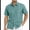 Oil Blue, variant on Victory Outfitters Men's Short Sleeve Button Up Guayabera Shirt - White - S