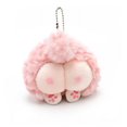 thumbnail image 1 of Keychain Plush Keychain Fluffy Vivid Appearance Decoration Teddy Dog Butt Stuffed Animals Pendant for Bag, 1 of 6