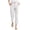 White, variant on Casual Women's Pants, Soft Lightweight Work Pants for Women, Fashionable Pattern Wide Leg Pants, Comfortable Office Slacks, Versatile Trousers for Daily Wear White Size: M