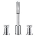 thumbnail image 2 of Ancona Ava Robinet de Salle de Bain à Double Poignée Croisée en Chrome, 2 of 6