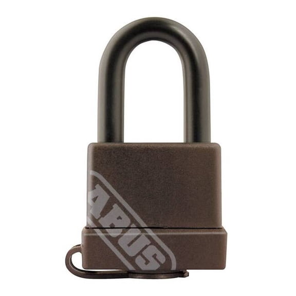 Abus Keyed Padlock, 37/64 in,Square,Black 70/35 KD