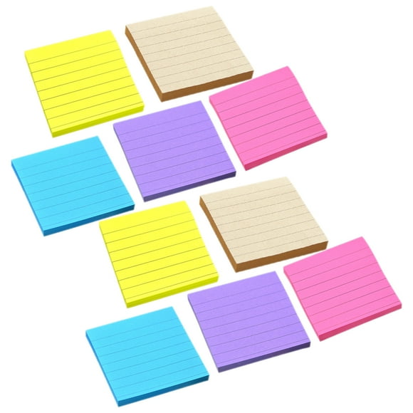 10 libros, blocs de notas multifuncionales, adorables blocs de notas, pegatinas de notas portátiles para estudiantes