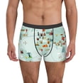 thumbnail image 1 of Fotbe World Travel Map Calzoncillos Tipo Boxer con Bolsa de Soporte Total para Hombre, X-Temp Fresco, Transpirable y de Secado Rápido-Medium, 1 of 5