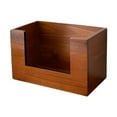 thumbnail image 1 of Expositor de madera para lápices labiales, caja de almacenamiento de maquillaje, organizador rústico de madera para el cuidado de la piel, organizador 25 cm x 14 cm x 155 cm, 1 of 8