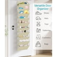 thumbnail image 7 of 10 Tier Clear Over The Door Shoe Organizer Storage, Deep Pockets Large Hanging Shoe Rack for Closet Door, Fit 20 Pairs Shoe Holder Hanger for Sneakers, Boots (Deep Beige), 7 of 7