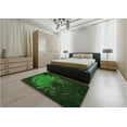 thumbnail image 4 of Ahgly Company Indoor Rectangle Patterned Night Black Area Rugs, 6' x 9', 4 of 6