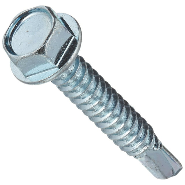 Tornillo autoperforante de zinc Hillman 560380 de 1/4 a 14 x 3,8 cm