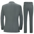 thumbnail image 2 of Beauty Emily's new men's suit, new vertical striped suit jacket, suit vest, suit pants three piece set, two button suit, suitable for weddings, business banquets, parties, daily wear, 2 of 9