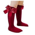 thumbnail image 3 of Toddler Baby Kids Girls Solid Knee-High Socks Stockings Mid-Calf Length Princess Sock Girls Tall Socks Mint Ruffle Socks Long Socks for Toddler Girls Kids Indoor Socks New Born Girl Clothes Full Set, 3 of 6