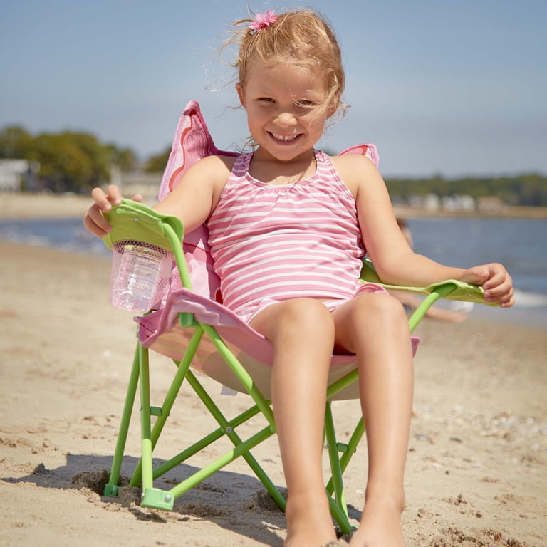 Melissa & Doug Kids Butterfly Folding Lawn and Camping Chair with