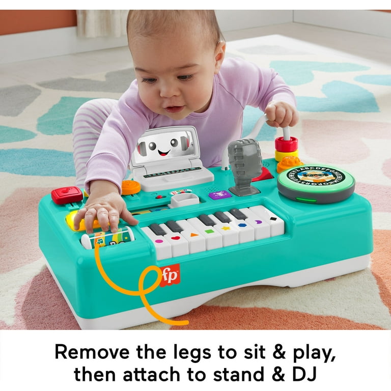 Fisher-Price Laugh & Learn Baby & Toddler Toy Mix & Learn Dj Table Musical  Activity Center With Lights & Sounds For Ages 6+ Months