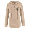 thumbnail image 4 of Womens Hoodie Long Sleeve Hoodie Pullover Hoodies for Women Cute Hoodies Beige Sweatshirts Fall Outfits Women Cute Teen Clothes, 4 of 4