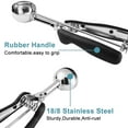thumbnail image 5 of Cookie Scoop Set, Include 1 Tbsp/2 Tbsp/3 Tbsp, Cookie Scoops for Baking Set of 3, Cookie Dough Scoop, 18/8 Stainless Steel, Good Grip, Non-Slip, for Cookie Cupcake Muffin Ice Cream waffle, 5 of 7