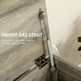 thumbnail image 2 of 30" Gray Farmhouse Storage Chest with Safety Gas Strut 150° Open Suitable for Living Room Entryway Sturdy Build, 2 of 5