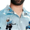 thumbnail image 5 of Ice Hockey Men's Short Sleeve Shirts, Casual Hawaiian Print Button Down Summer Beach Top Unisex, 5 of 6