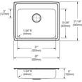 thumbnail image 2 of Elkay LRAD2521604 Gourmet (Lustertone) Stainless Steel Single Bowl Top Mount Sink, 2 of 7