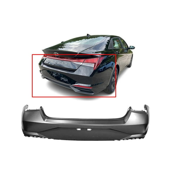 DCP Rear Bumper Cover For 2021-2023 Hyundai Elantra Primed 86611AB000 HY1100243