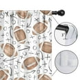 thumbnail image 4 of Blackout Kids Curtains,Football with Symbols Pattern Childrens Insulated Curtains Set Of 2,Bedroom Essentials,Toddler Room Decor 42"x84", 4 of 5
